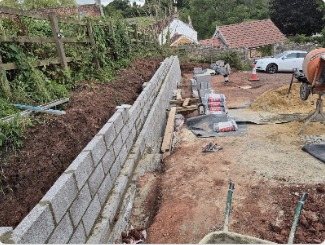 Groundworks and preparation by Oakhill Building Services