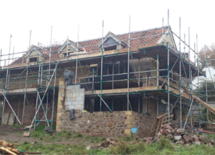 Extension works and structural building
