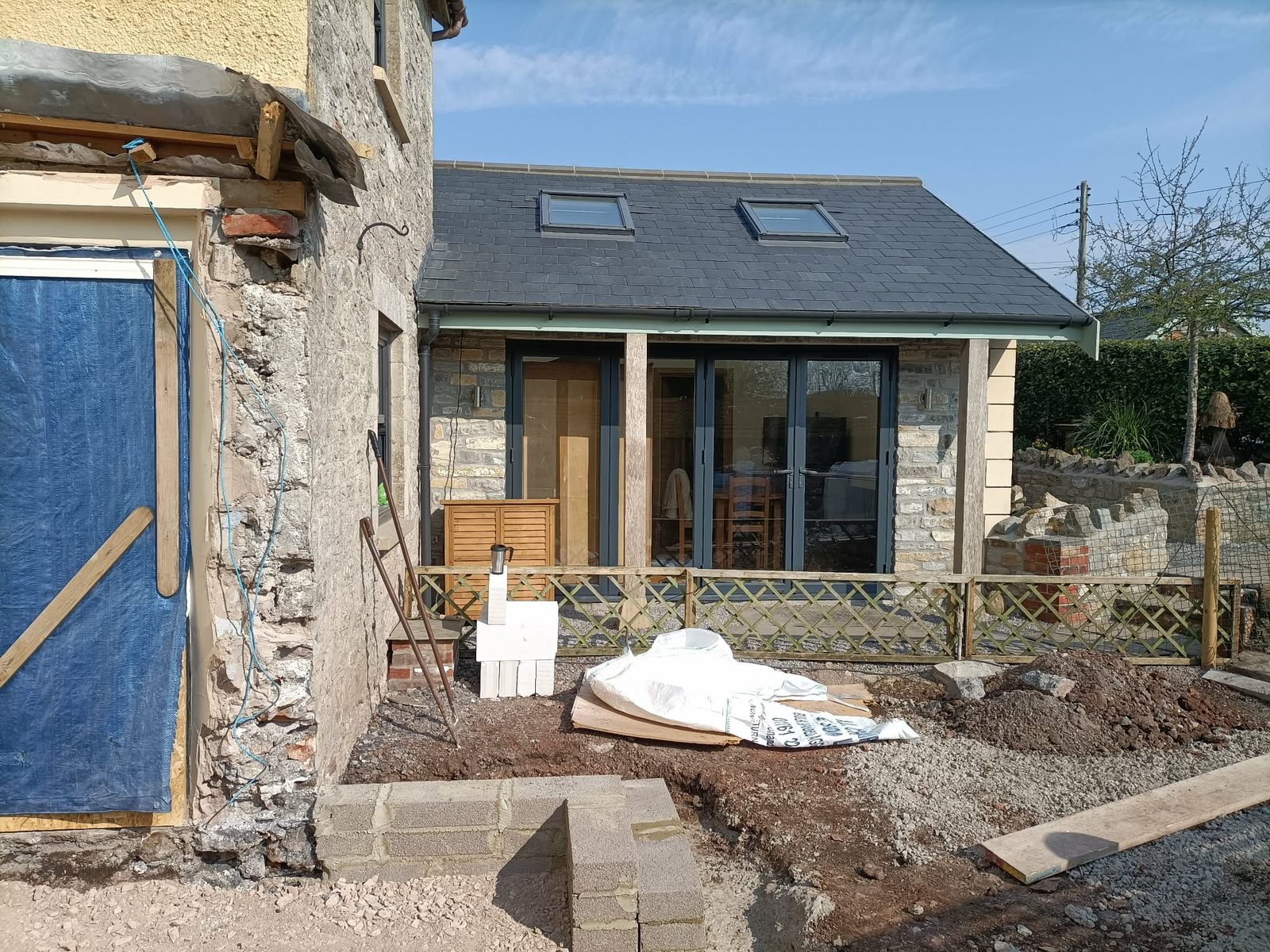 Extension and exterior building work